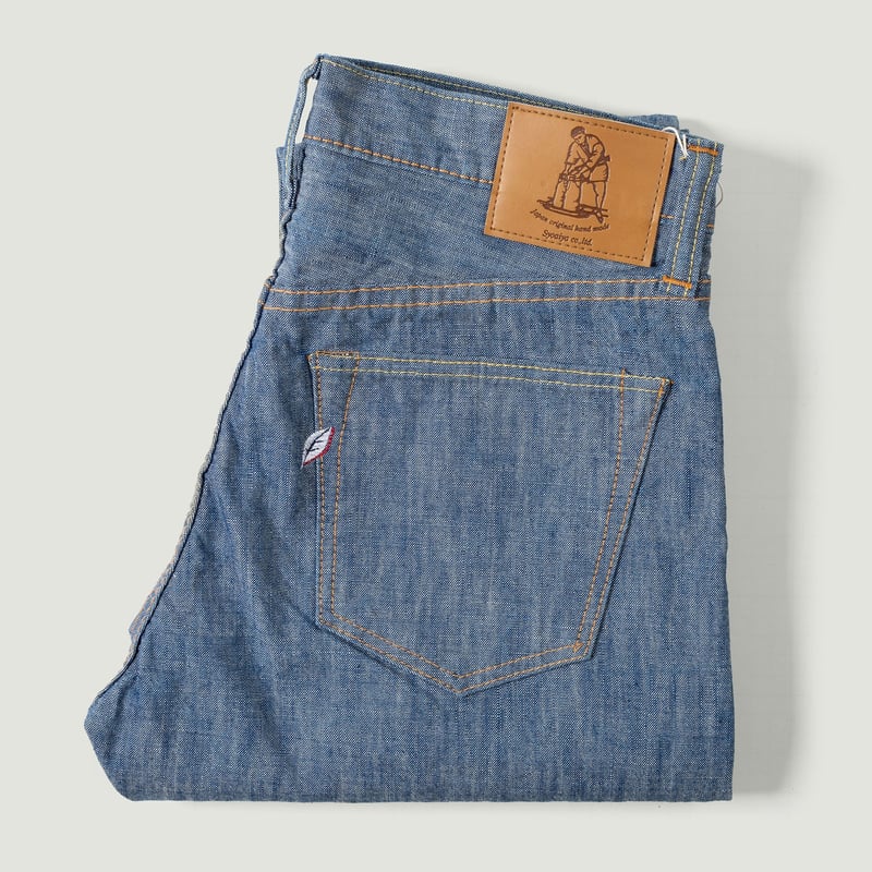flaneurs vignette PURE BLUE JAPAN 1186-2 14oz Slub Chambray Relaxed Tapered