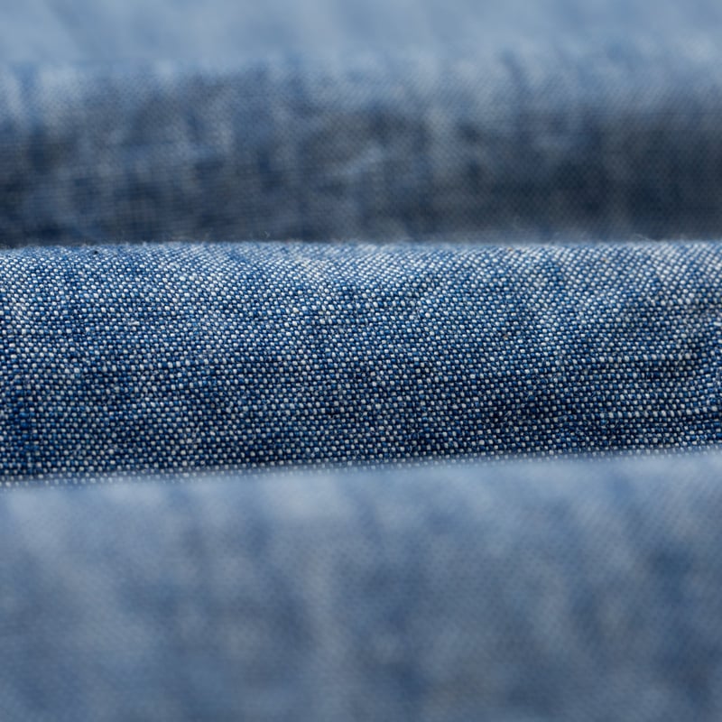 flaneurs details PURE BLUE JAPAN 1186-2 14oz Slub Chambray Relaxed Tapered (2)