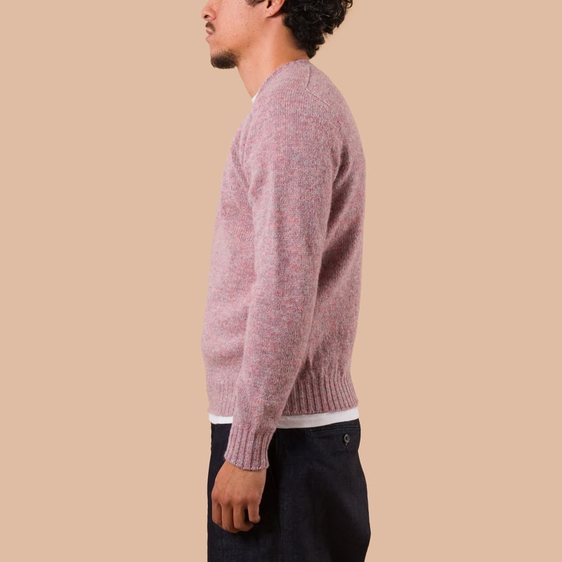 Image Flâneurs JAMIESON'S / Crewneck Saddle Shoulder Sweater Wild Violet profil