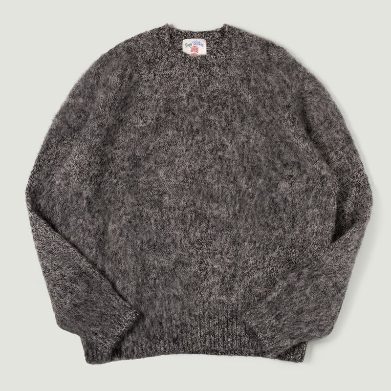 Image Flâneurs J. PRESS / Shaggy Dog Crew Neck Sweater Heather Grey vignette