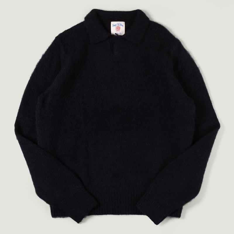 Image Flâneurs J. PRESS / Shaggy Dog Sweater Skipper Polo Navy vignette