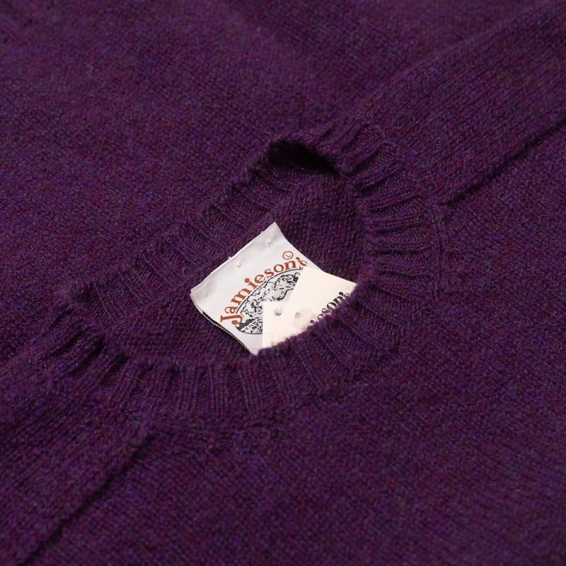 Crewneck Saddle Shoulder Sweater Loganberry