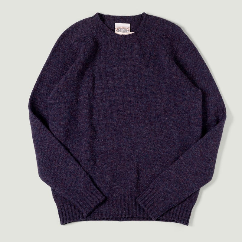 Image Flâneurs JAMIESON'S / Crewneck Saddle Shoulder Sweater Dusk vignette