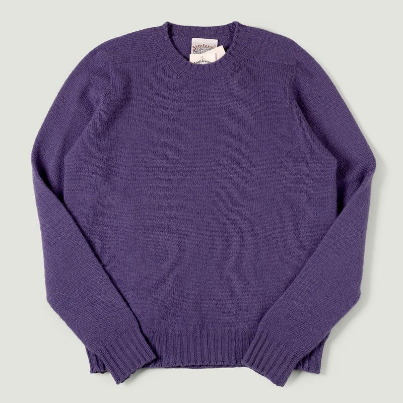 Image Flâneurs JAMIESON'S / Crewneck Saddle Shoulder Sweater Purple vignette
