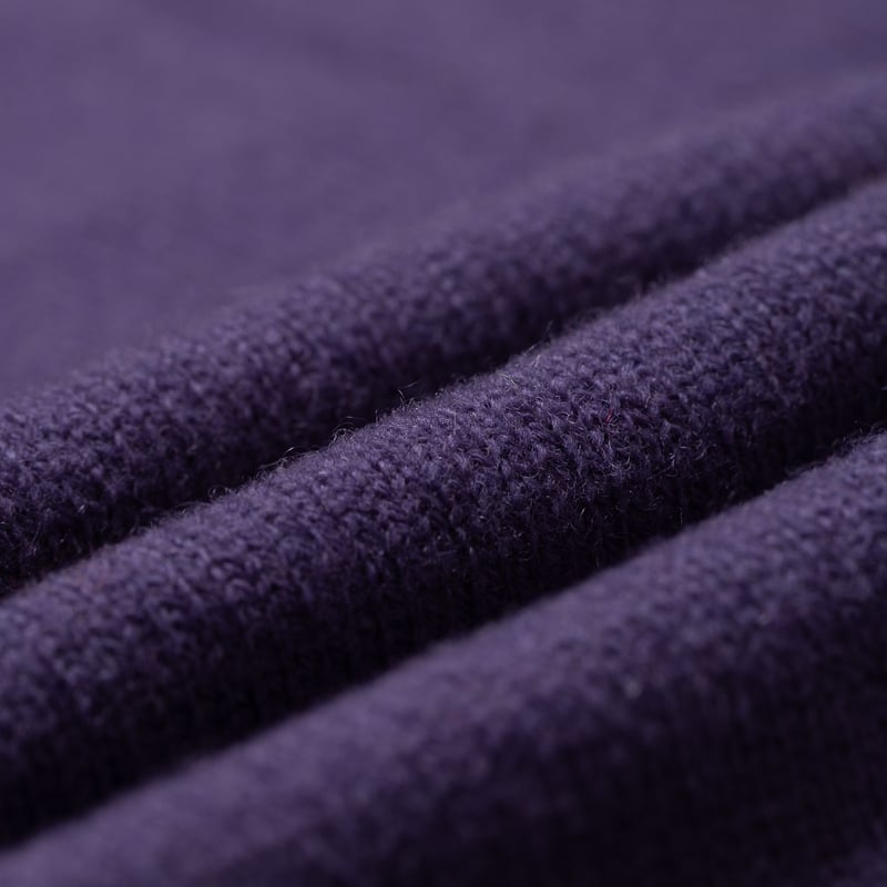 Image Flâneurs JAMIESON'S / Crewneck Saddle Shoulder Sweater Purple détail matière