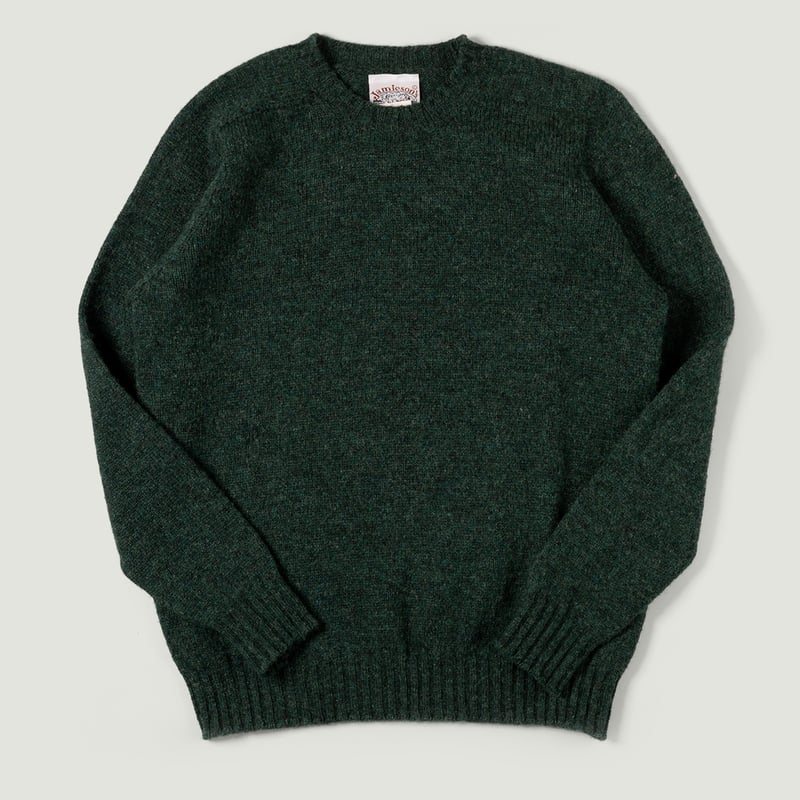 Image Flâneurs JAMIESON'S / Crewneck Saddle Shoulder Sweater Conifer vignette