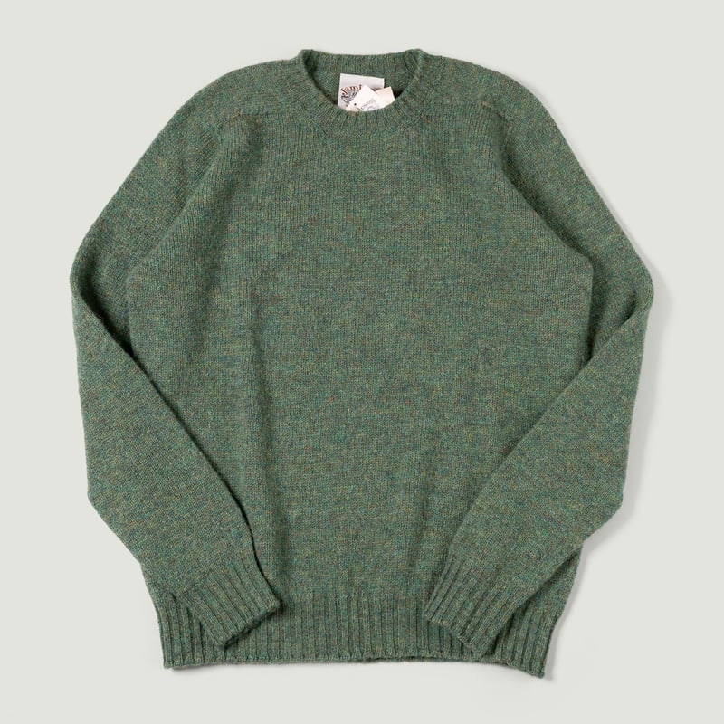 Image Flâneurs JAMIESON'S / Crewneck Saddle Shoulder Sweater Moorgrass vignette