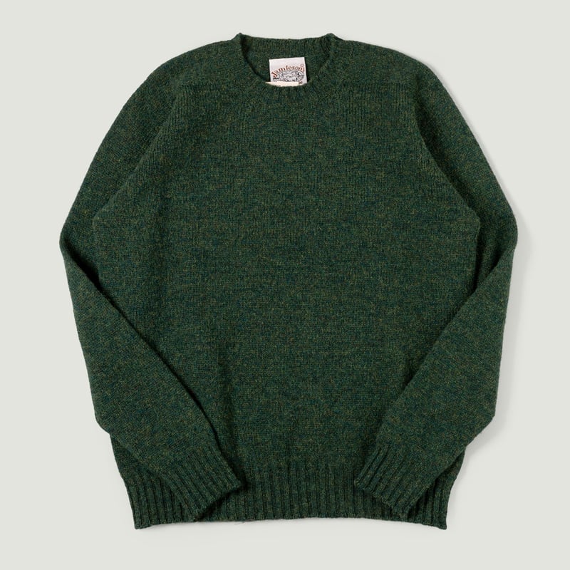 Image Flâneurs JAMIESON'S / Crewneck Saddle Shoulder Sweater Fern vignette