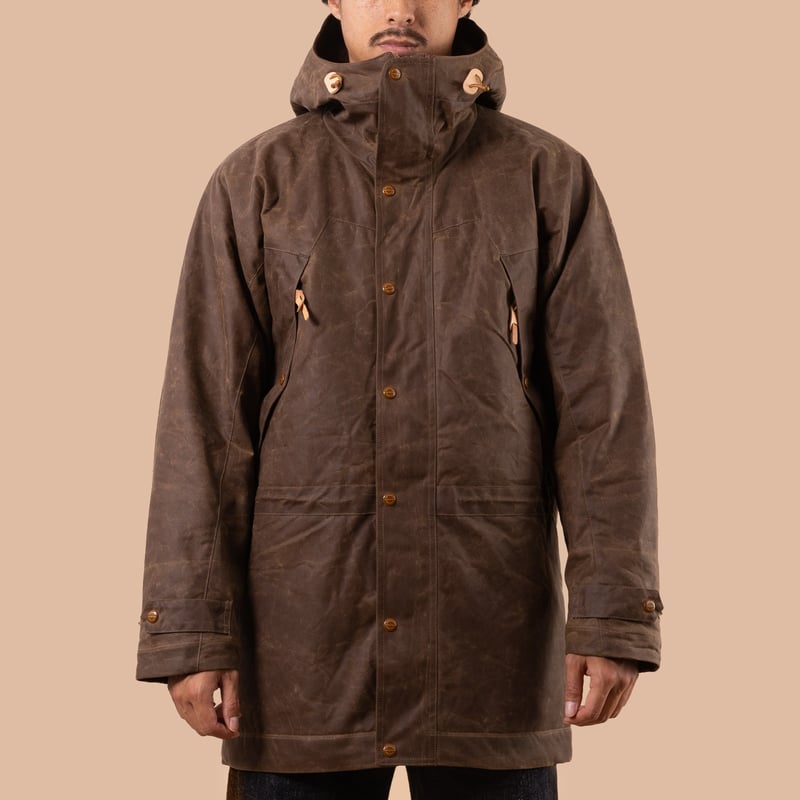 Image flâneurs MANIFATTURA CECCARELLI / Long Mountain Jacket Dark Tan face