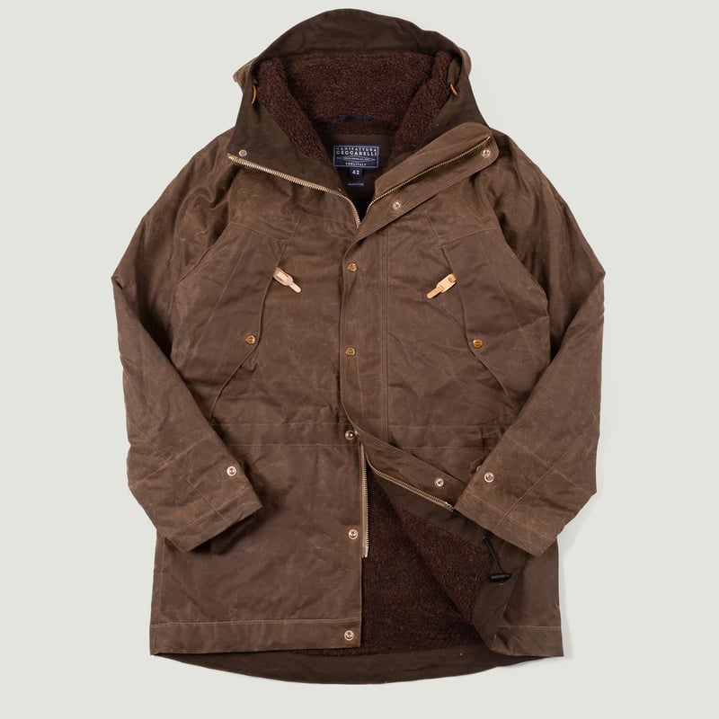 Image Flâneurs MANIFATTURA CECCARELLI / Long Mountain Jacket Dark Tan vignette