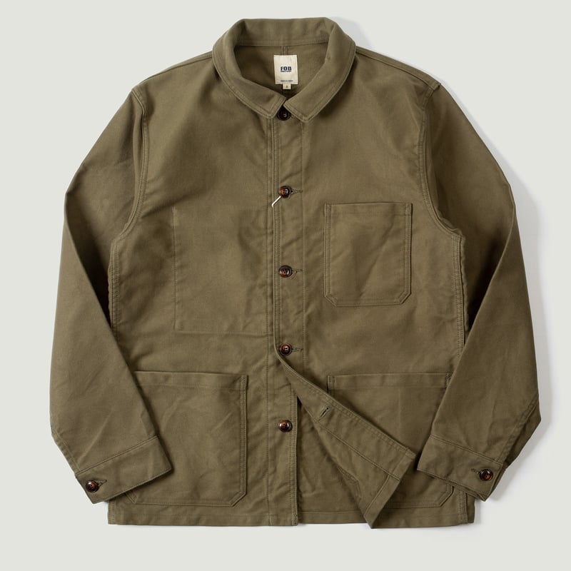 Vignettes flaneurs FOB FACTORY French Moleskin Jacket Olive