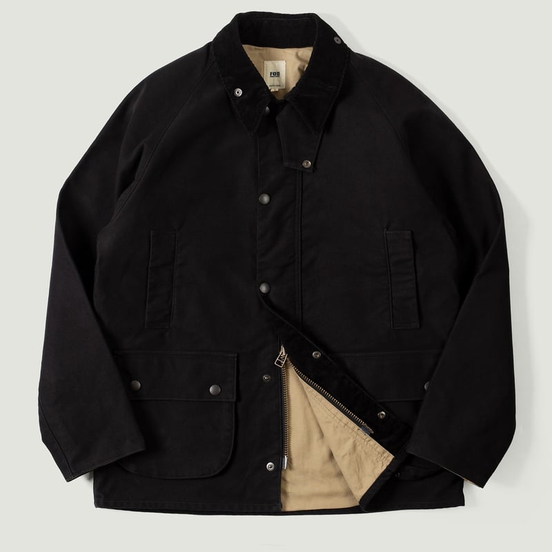 F2361 Heavy Moleskin Riding Jacket Black