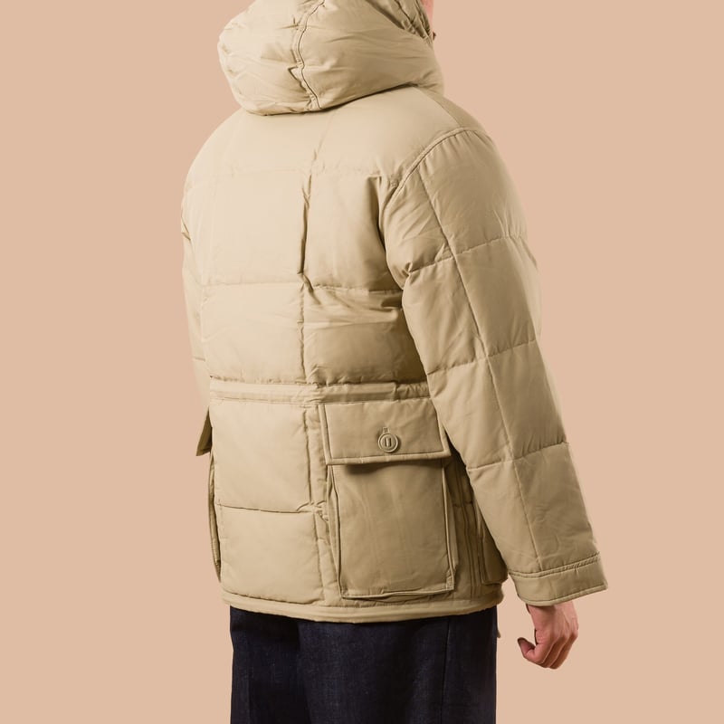 Image Flâneurs Karakoram Down Parka Khaki Beige dos