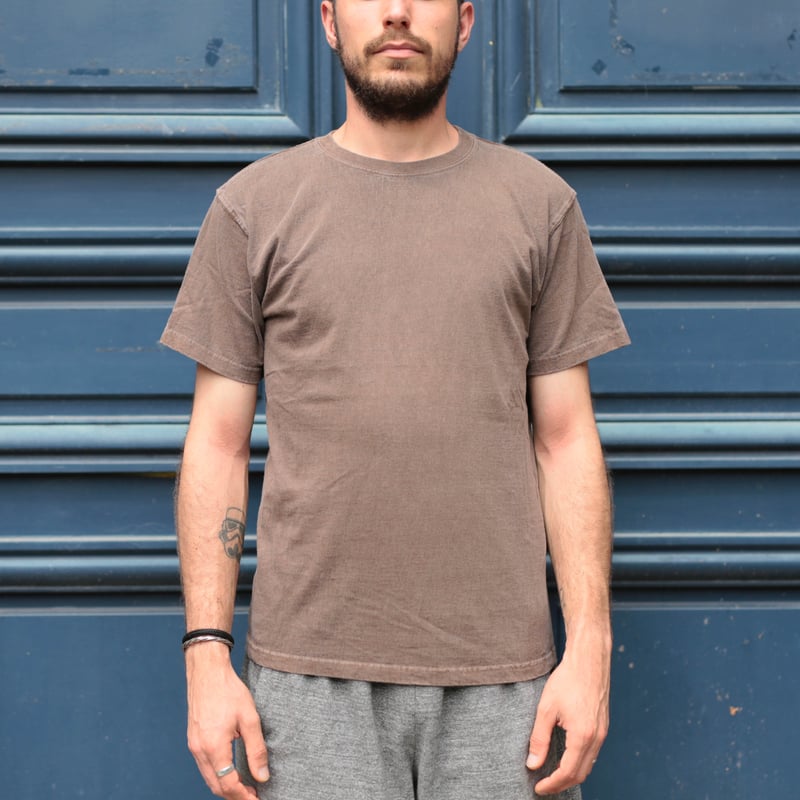 Short Sleeve Crew T-Shirt P-Brown