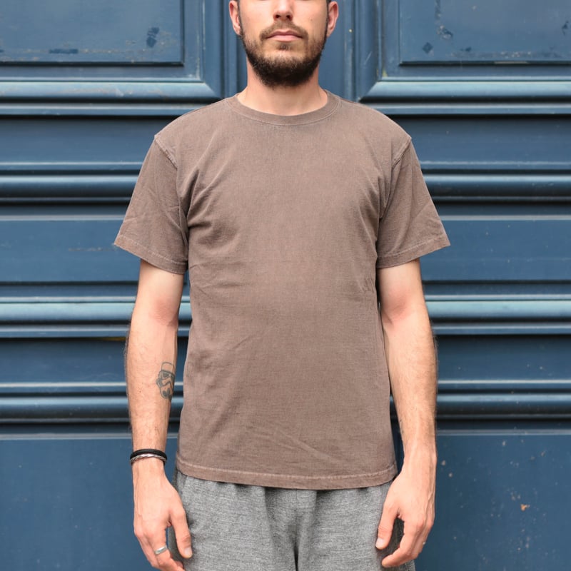 Short Sleeve Crew T-Shirt in P-Brown