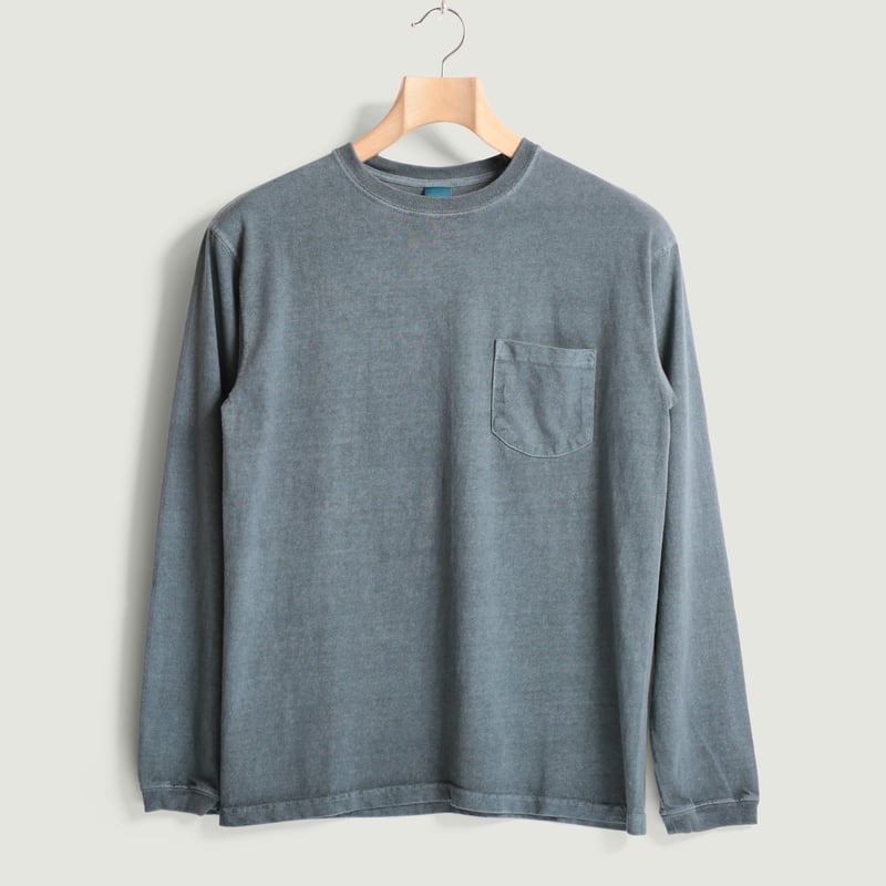 LS Pocket Crew Tee P-Slate