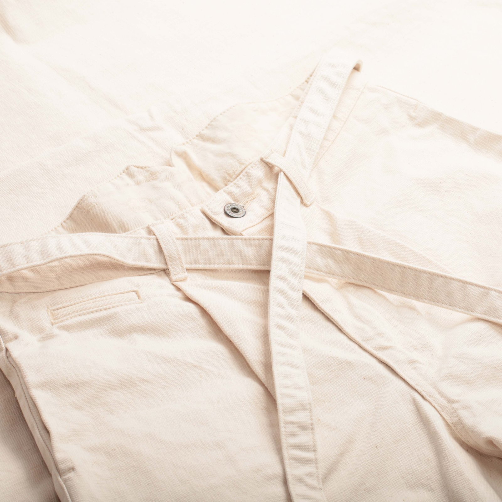 MOMOTARO X FLÂNEURS / FnM003 "Heavy Oxford" Original Fit Trousers Natural