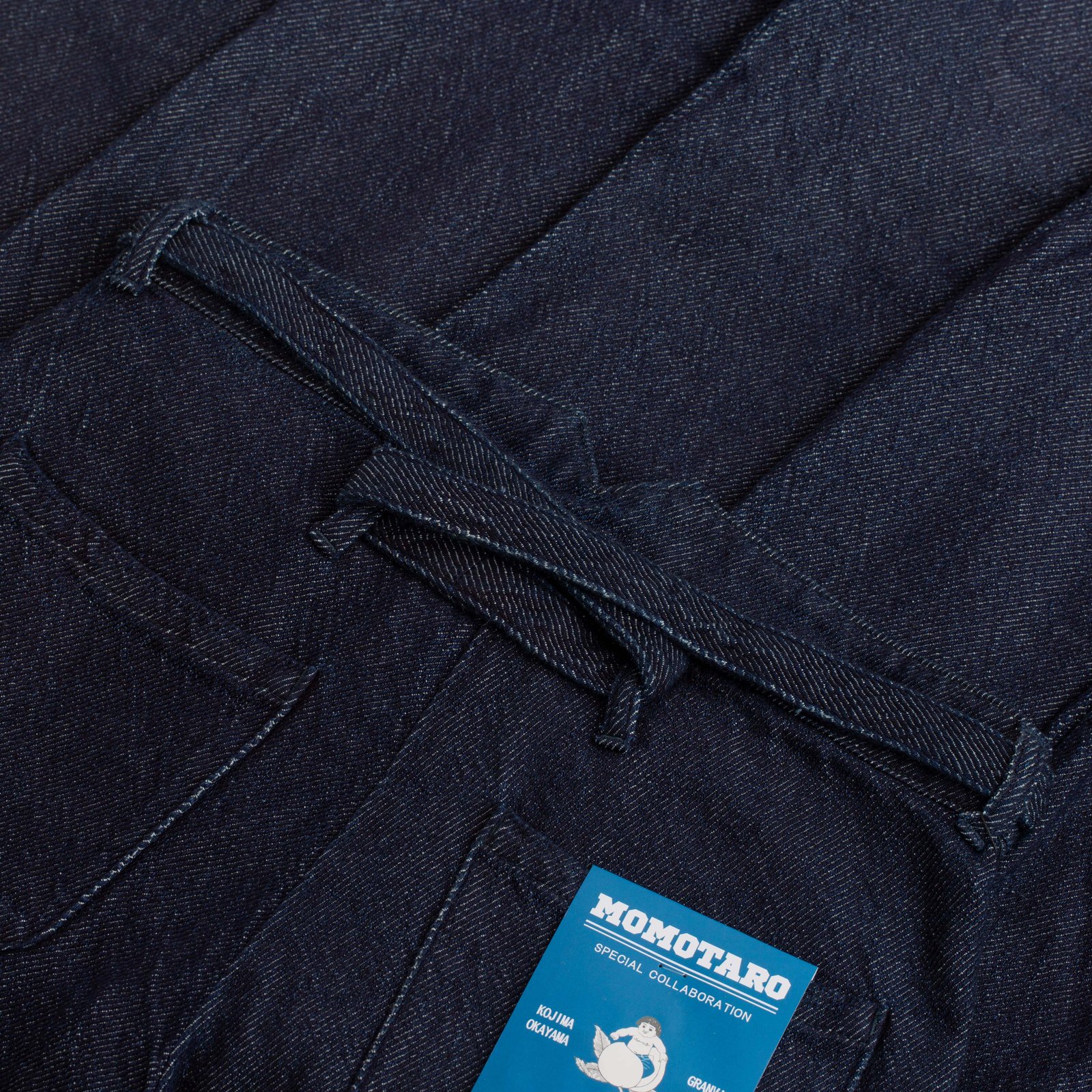 MOMOTARO X FLANEURS / FnM004 "Knit-Ish Denim" Original Fit Trousers Indigo