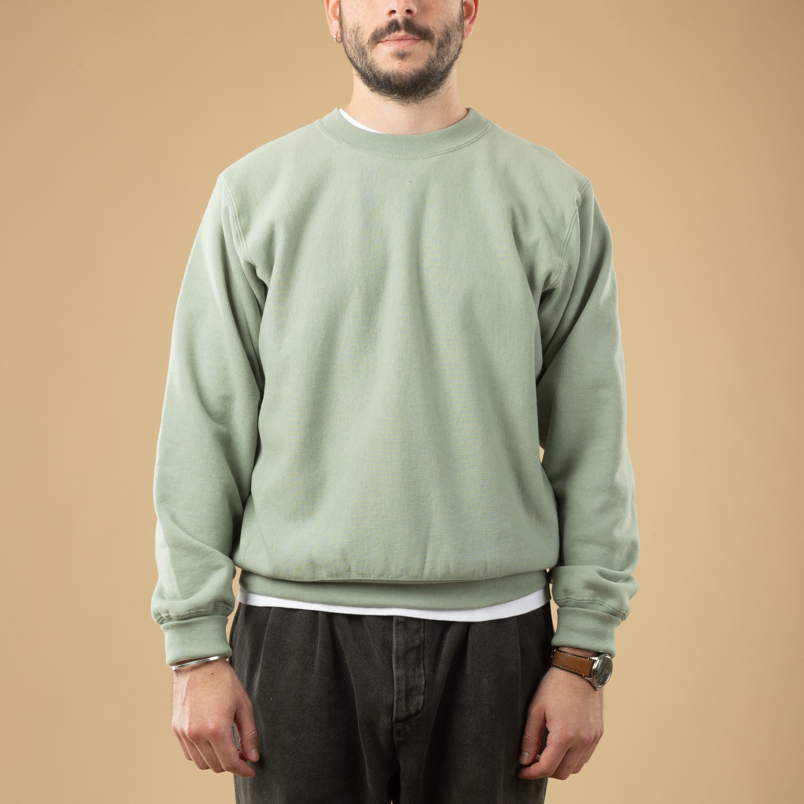 Image-Flâneurs_XX DEVELOPMENT / "SURE MFG" The Californians 60's Sweatshirt Big Sur Leaf_de-face Image-Flâneurs_XX DEVELOPMENT / "SURE MFG" The Californians 60's Sweatshirt Big Sur Leaf_de-face