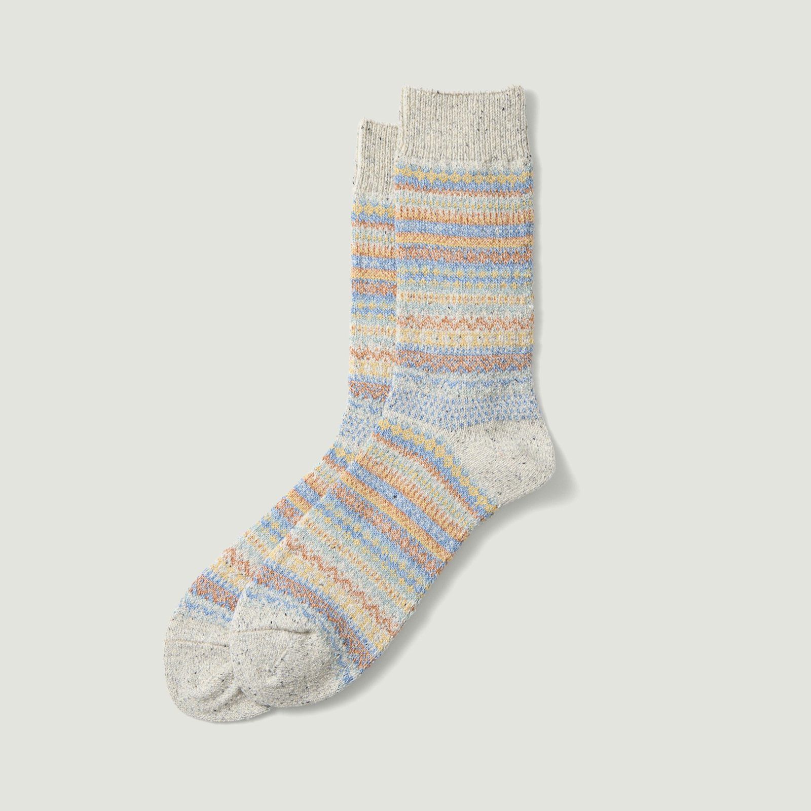 Image-Flâneurs_ROTOTO / Nordic Pattern Socks Light Gray_Vignette Image-Flâneurs_ROTOTO / Nordic Pattern Socks Light Gray_Vignette
