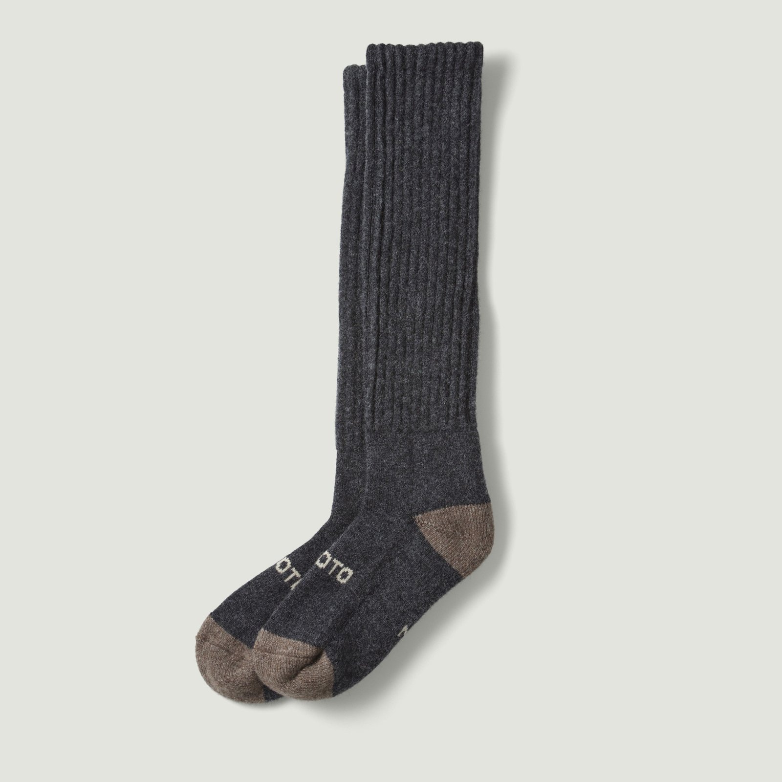 Image-Flâneurs_ROTOTO / Merino Lambs Wool High Socks Charcoal_Vignette Image-Flâneurs_ROTOTO / Merino Lambs Wool High Socks Charcoal_Vignette