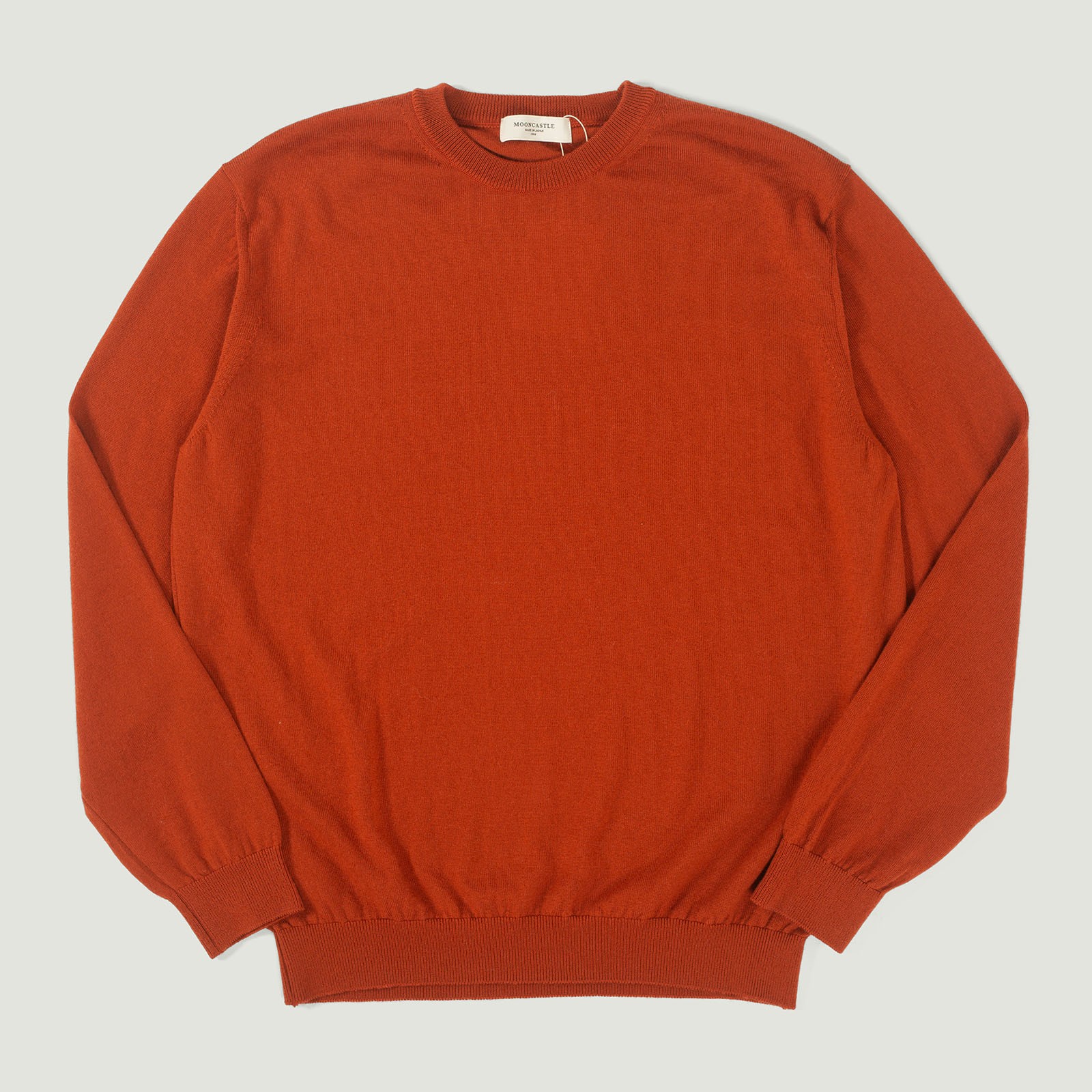 vignette flâneursMOONCASTLE 12G Wool Crew Neck orange vignette flâneursMOONCASTLE 12G Wool Crew Neck orange