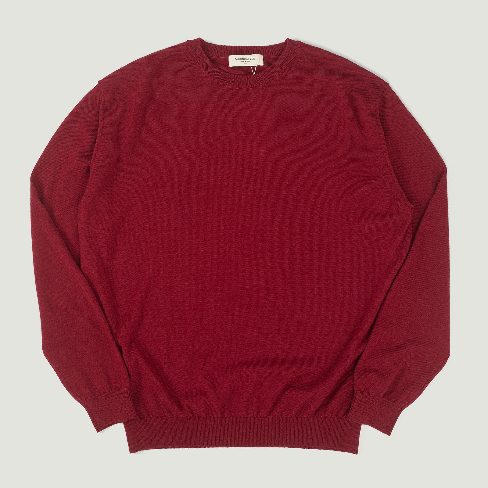 vignette flâneursMOONCASTLE 12G Wool Crew Neck burgundy vignette flâneursMOONCASTLE 12G Wool Crew Neck burgundy