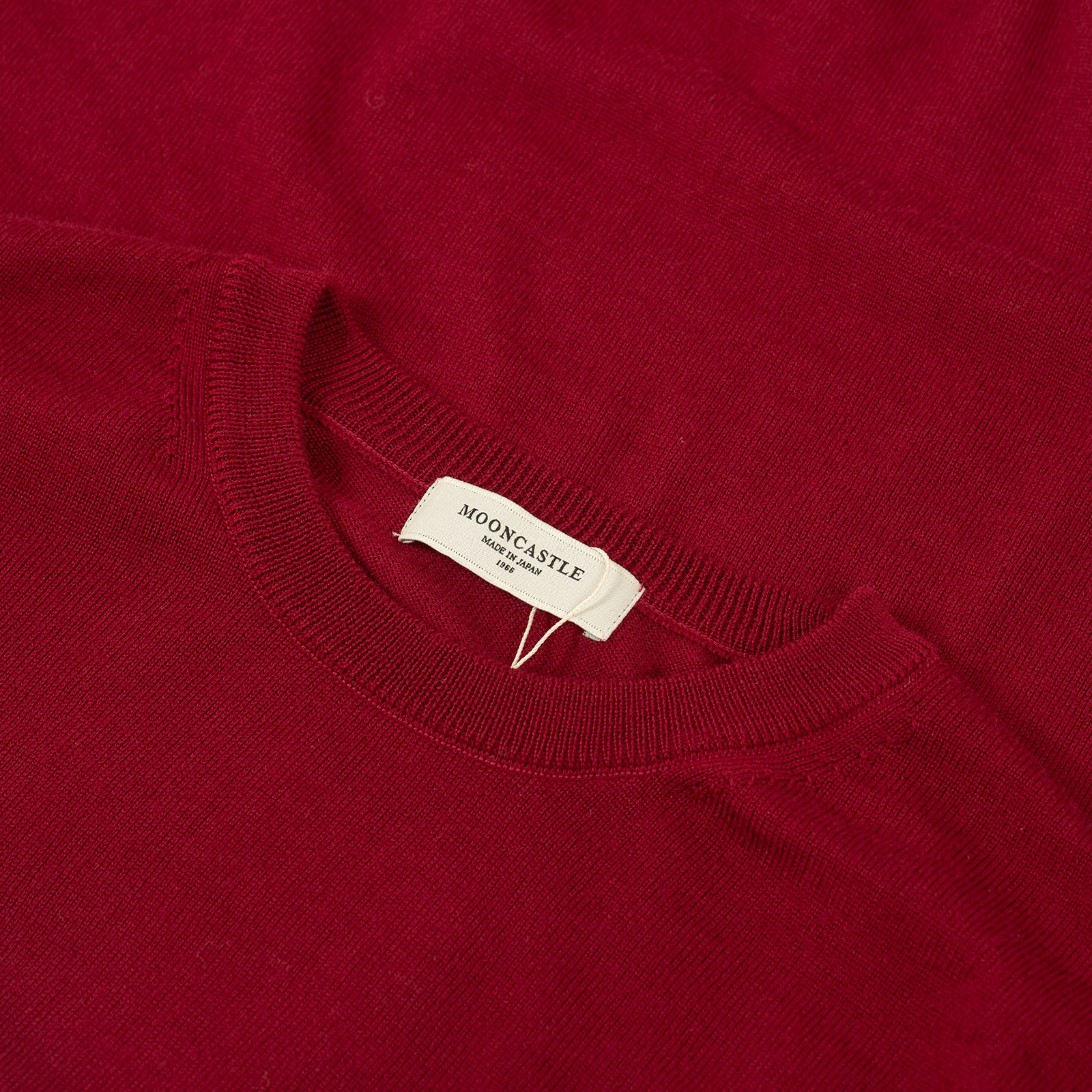 col flâneursMOONCASTLE 12G Wool Crew Neck burgundy col flâneursMOONCASTLE 12G Wool Crew Neck burgundy