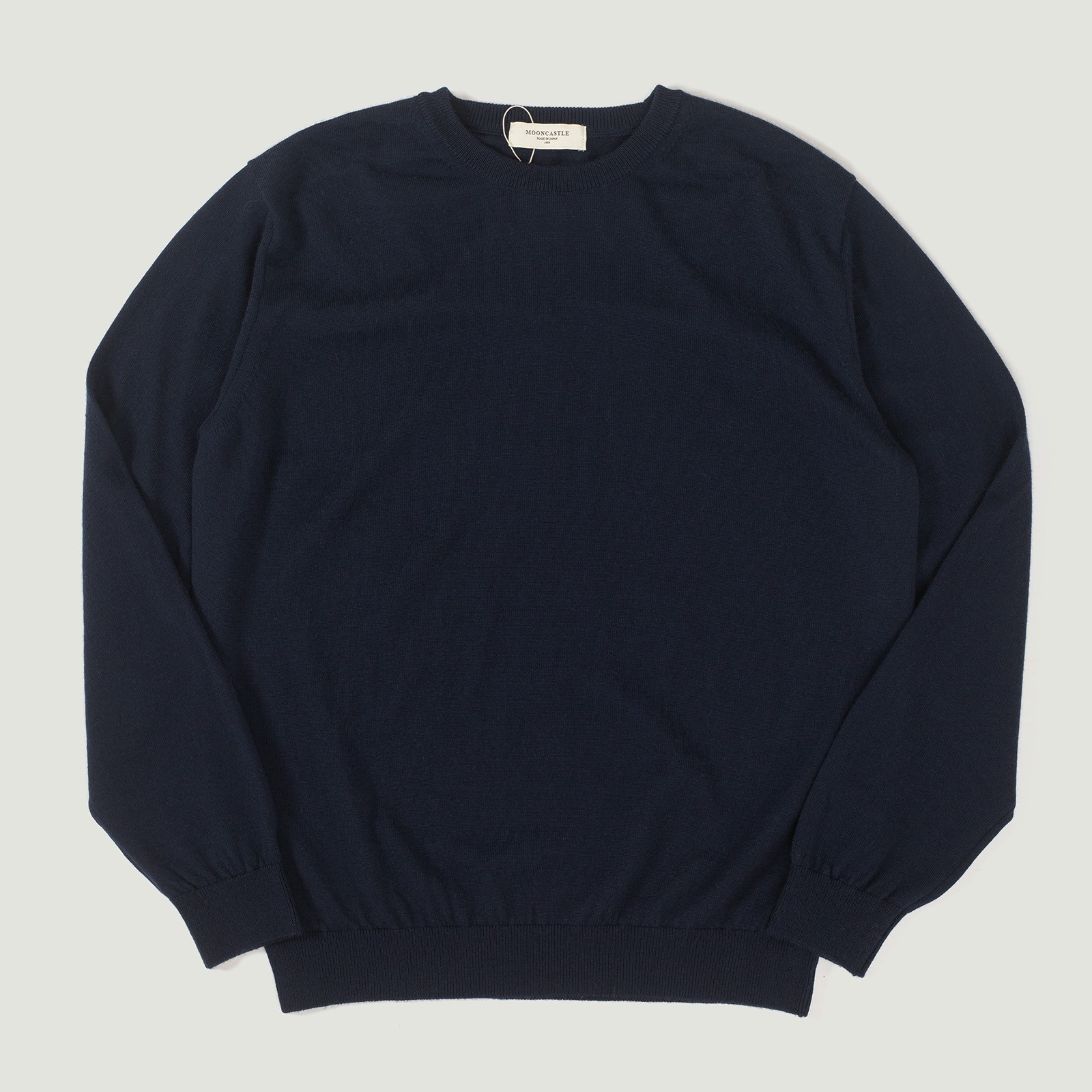 vignette flâneursMOONCASTLE 12G Wool Crew Neck navy vignette flâneursMOONCASTLE 12G Wool Crew Neck navy