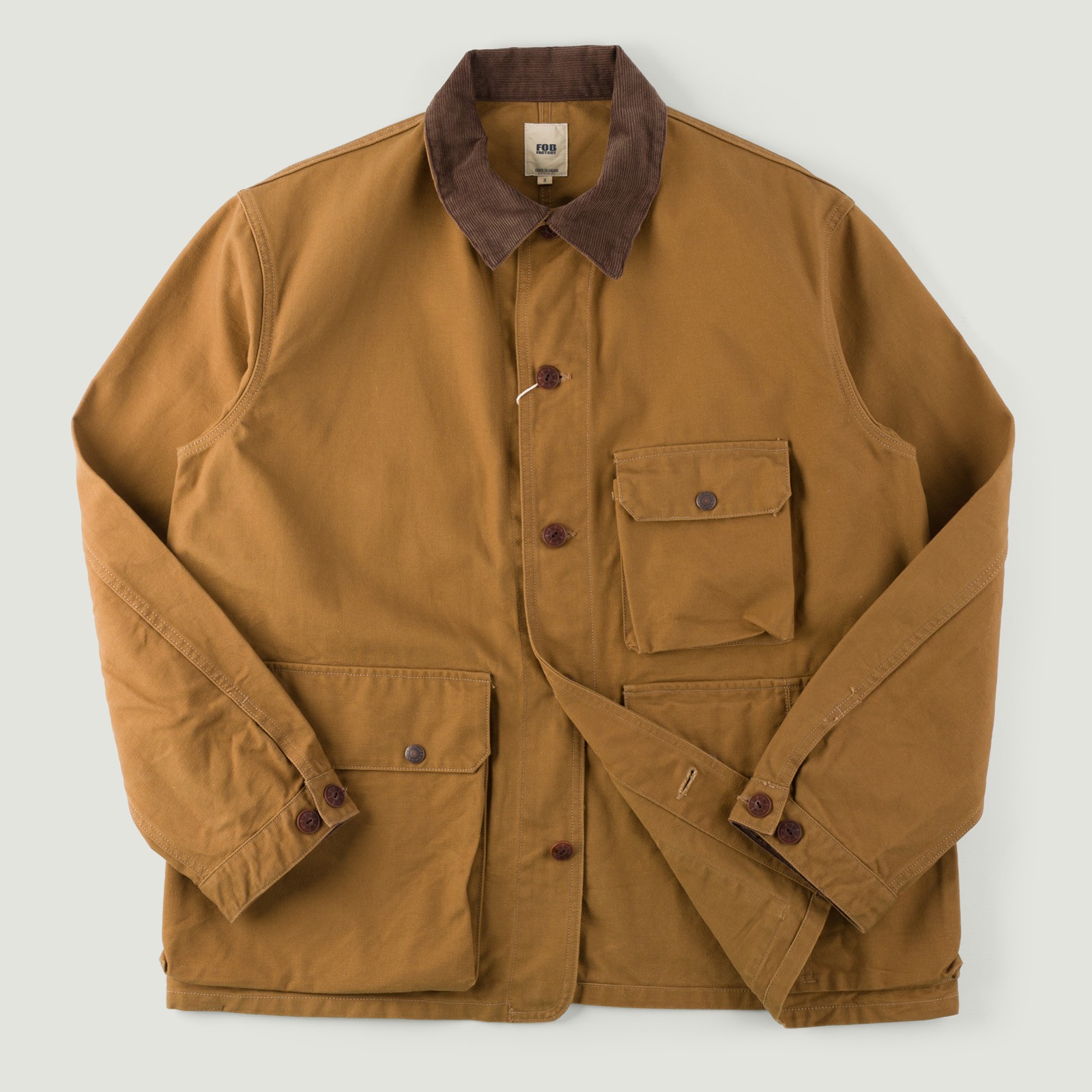 Image-Flâneurs_FOB FACTORY / F2458 Duck Hunting Jacket Khaki_Vignette Image-Flâneurs_FOB FACTORY / F2458 Duck Hunting Jacket Khaki_Vignette