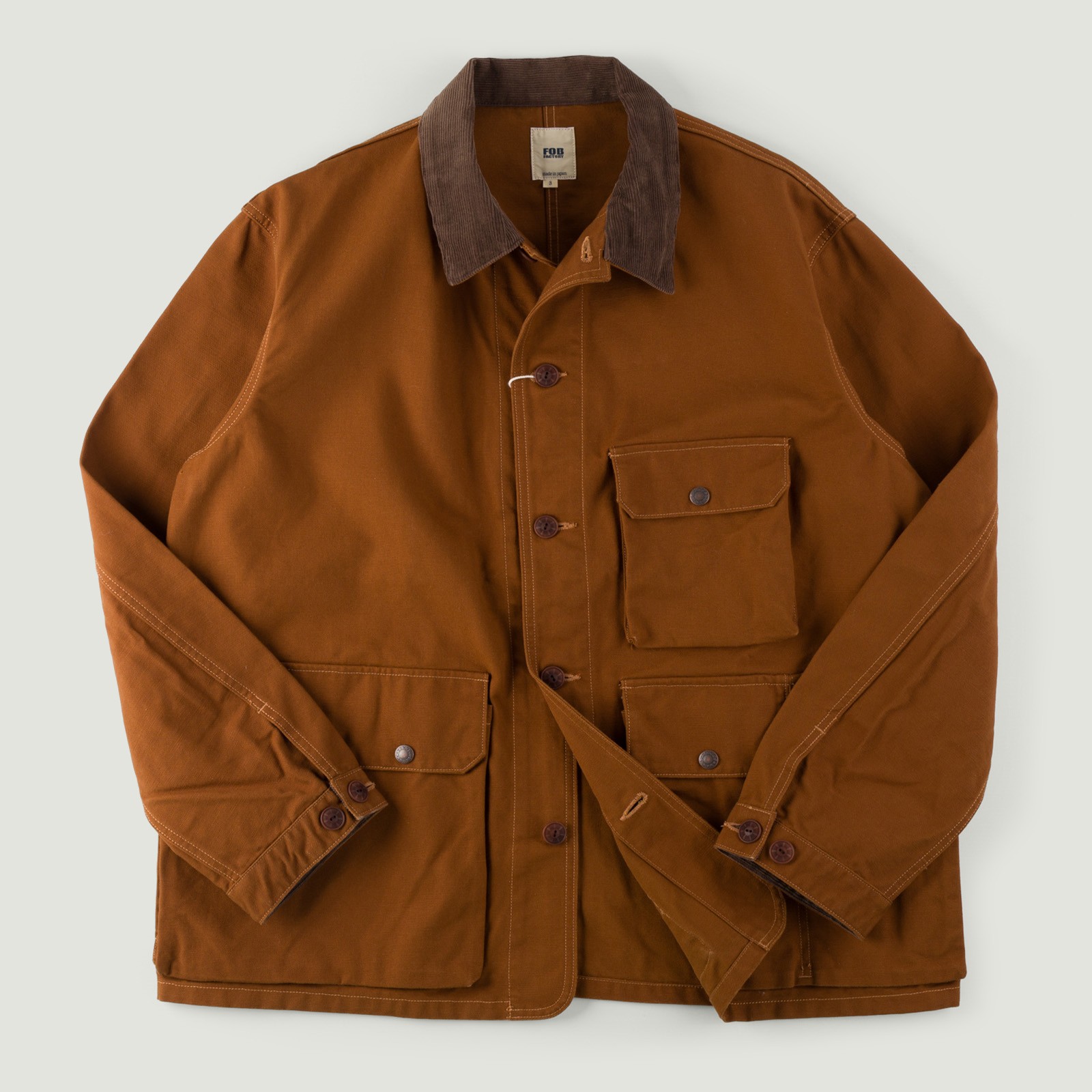Image-Flâneurs_FOB FACTORY / F2458 Duck Hunting Jacket Brown_Vignette Image-Flâneurs_FOB FACTORY / F2458 Duck Hunting Jacket Brown_Vignette