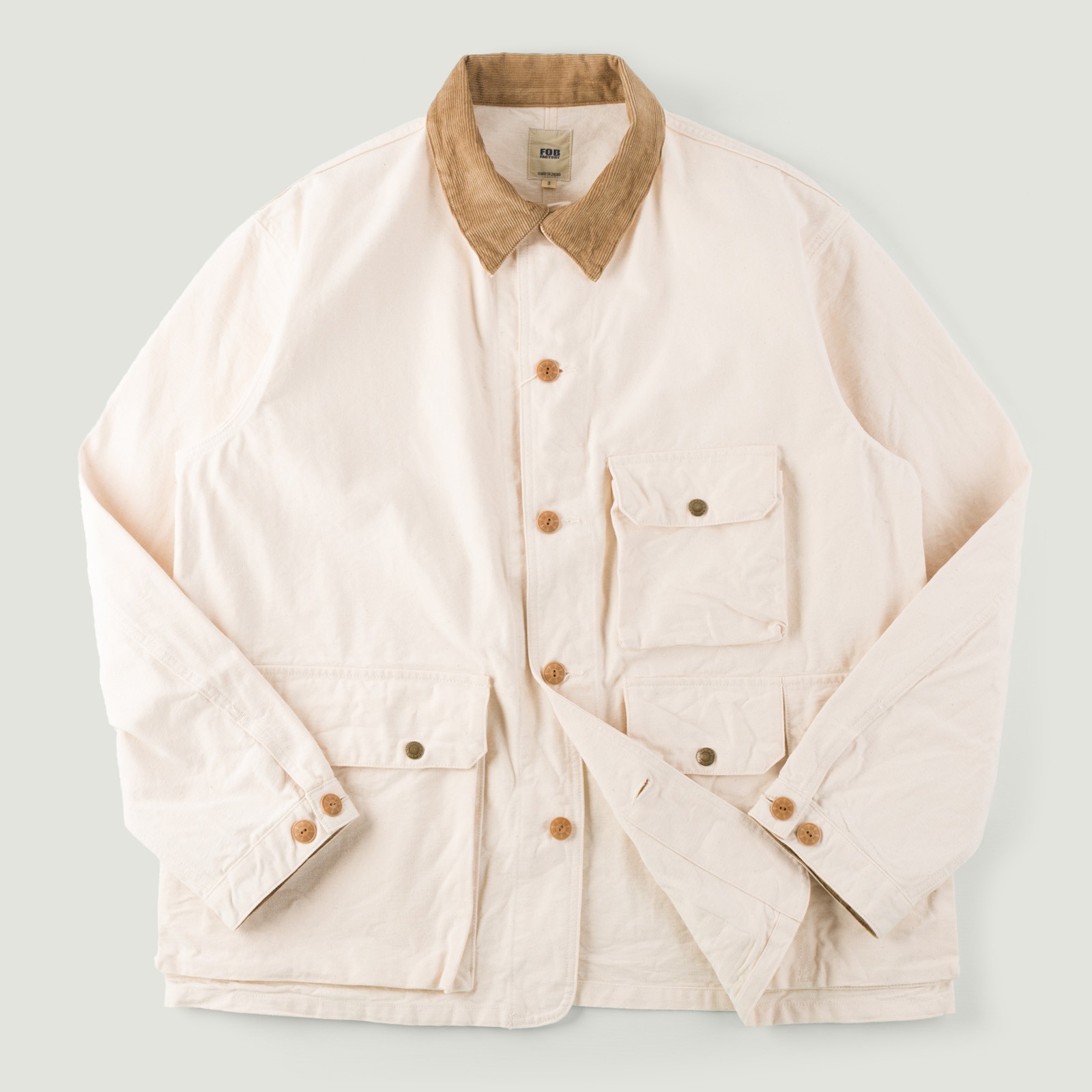 Image-Flâneurs_FOB FACTORY / F2458 Duck Hunting Jacket Ecru_Vignette Image-Flâneurs_FOB FACTORY / F2458 Duck Hunting Jacket Ecru_Vignette