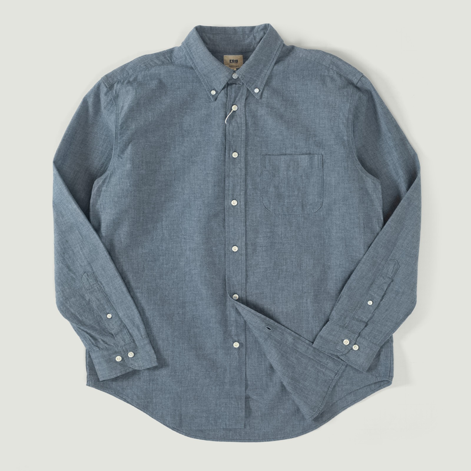 Image-Flâneurs_FOB FACTORY / F3501 Chambray B.D. Shirt_Vignette Image-Flâneurs_FOB FACTORY / F3501 Chambray B.D. Shirt_Vignette