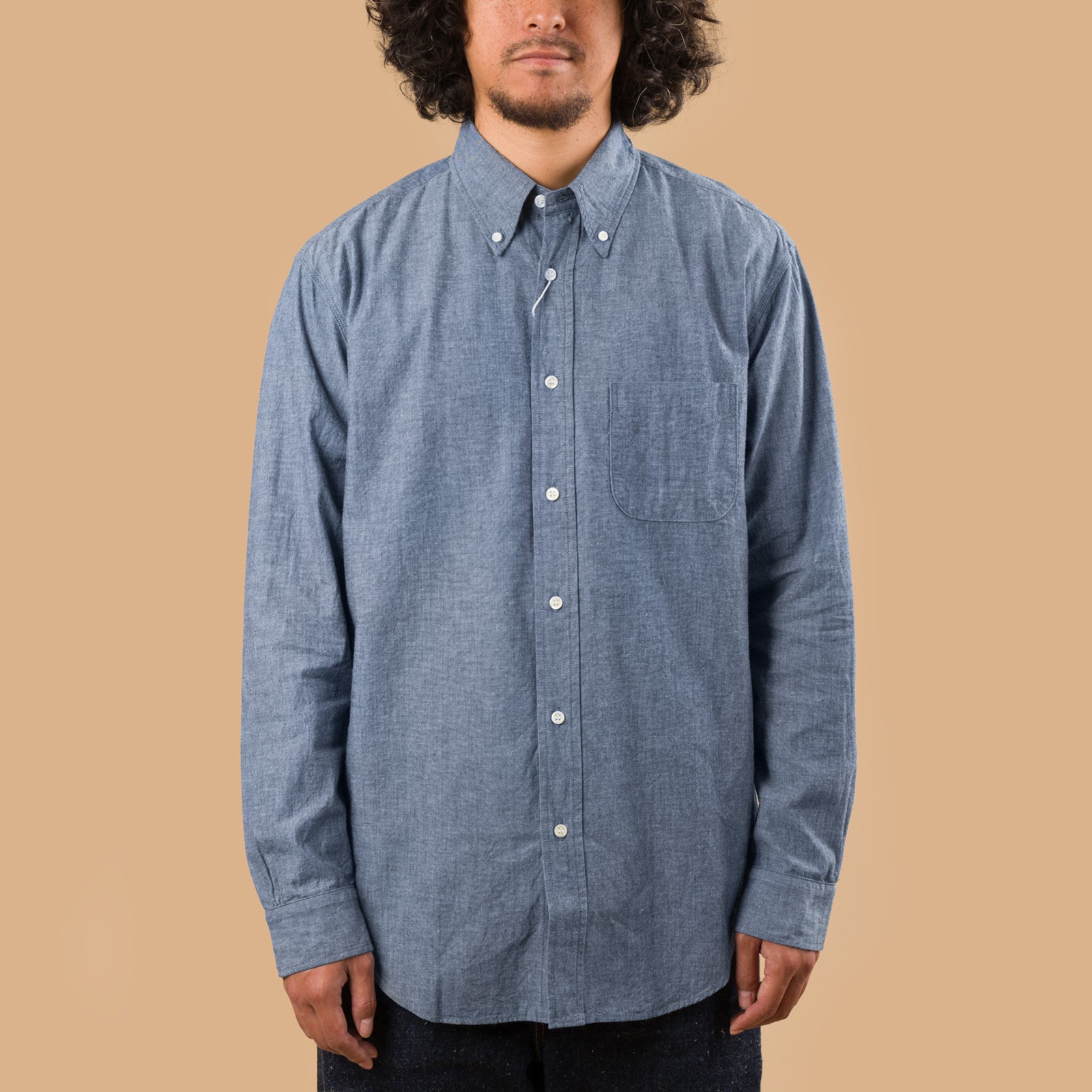 Image-Flâneurs_FOB FACTORY / F3501 Chambray B.D. Shirt Image-Flâneurs_FOB FACTORY / F3501 Chambray B.D. Shirt