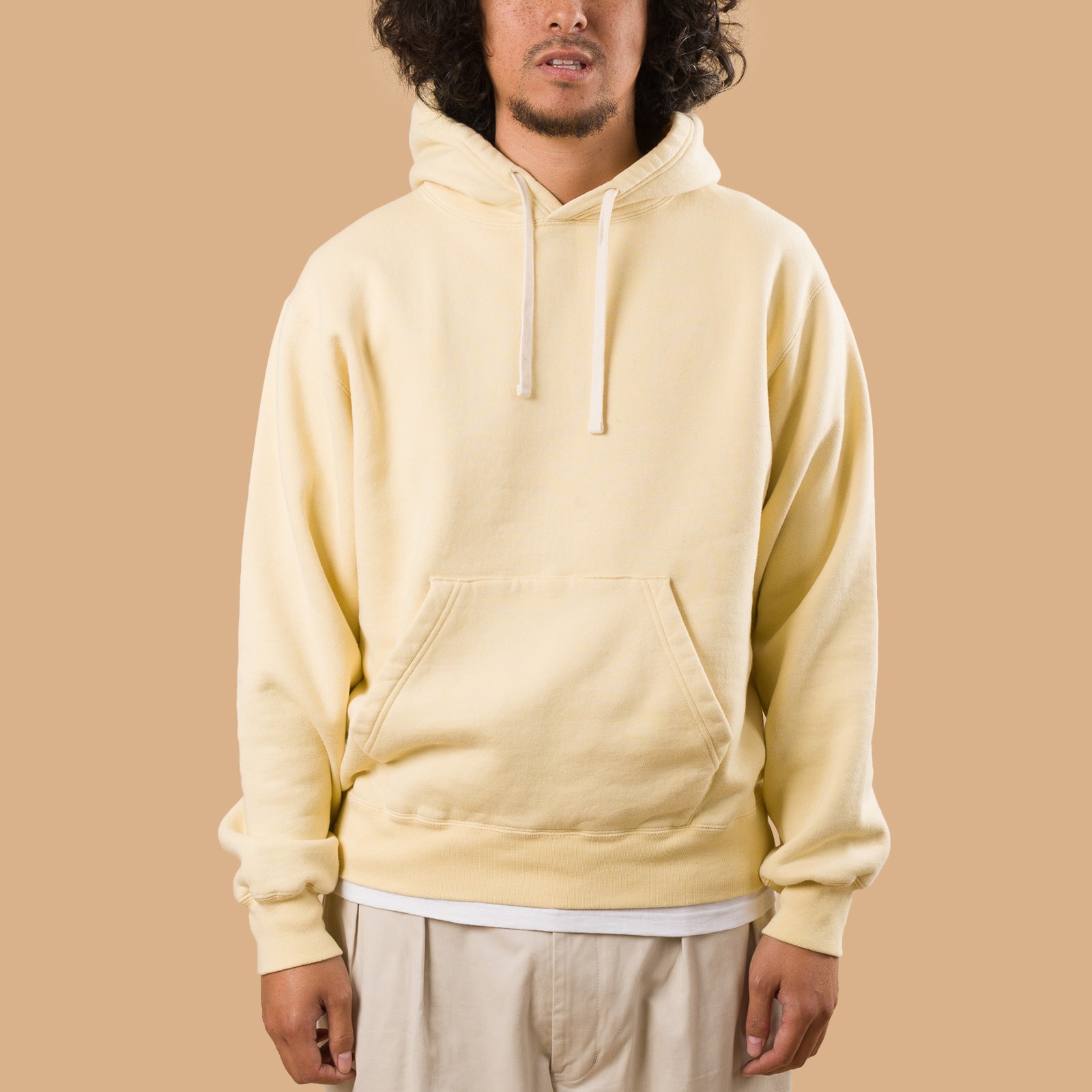 Image-Flâneurs_BEAMS PLUS / Sweat Pullover Hoodie Raised Back Cream_de-face Image-Flâneurs_BEAMS PLUS / Sweat Pullover Hoodie Raised Back Cream_de-face