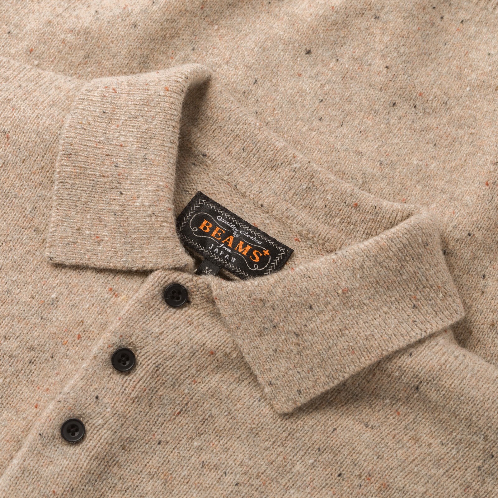 Nep Knit 9G Polo Beige