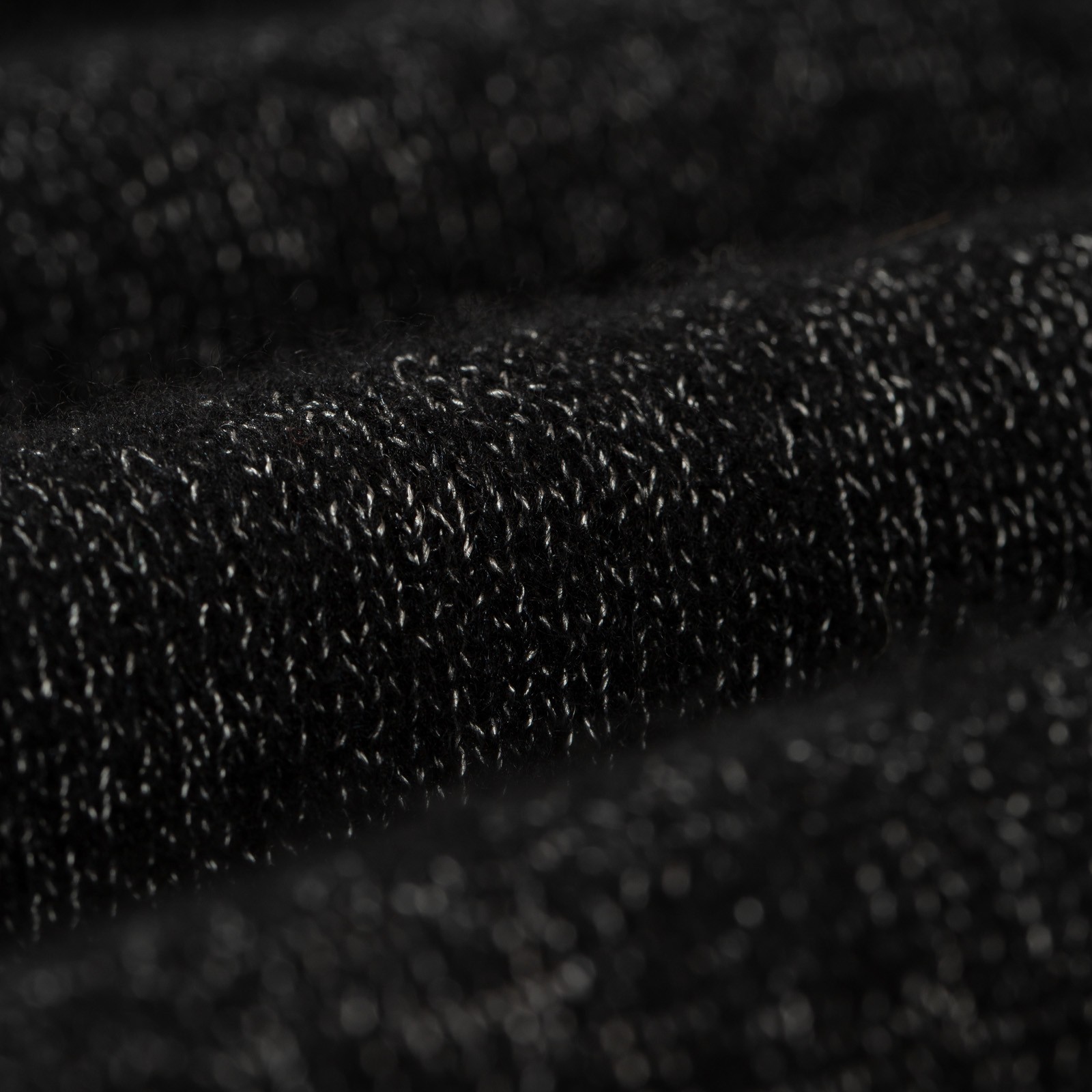 Image-Flâneurs_BEAMS PLUS / Knit Polo 9G Wool Silk Shaggy Yarn Black_detail Image-Flâneurs_BEAMS PLUS / Knit Polo 9G Wool Silk Shaggy Yarn Black_detail