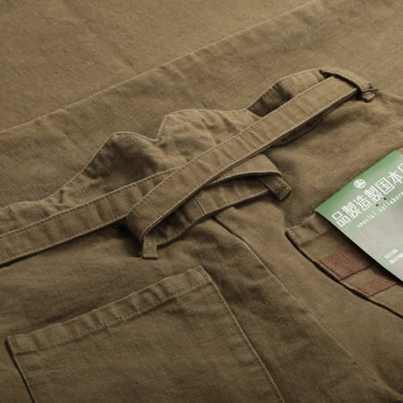 MOMOTARO X FLÂNEURS / FnM003 "Heavy Oxford" Original Fit Trousers in OD Green