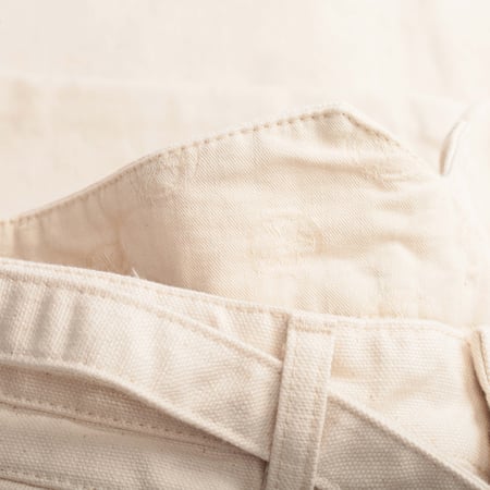 MOMOTARO X FLÂNEURS / FnM003 "Heavy Oxford" Original Fit Trousers Natural