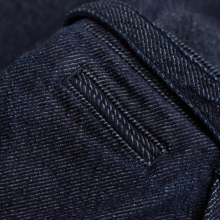 MOMOTARO X FLANEURS / FnM004 "Knit-Ish Denim" Original Fit Trousers Indigo