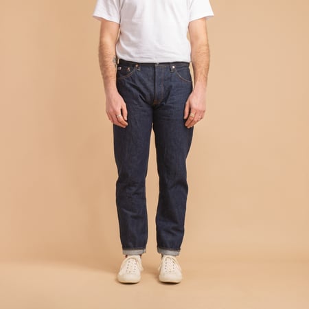 SD-808 15oz Relax Tapered Natural Indigo Selvedge Denim