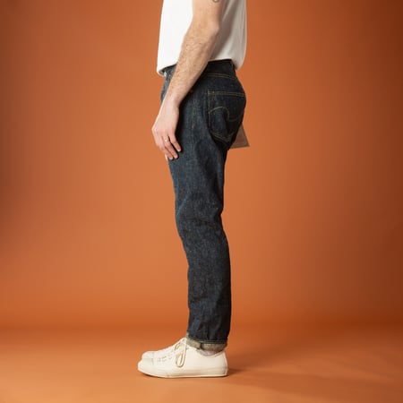 ONI DENIM 902 CCD 15 oz High Rise Relaxed Tapered Kabuki Crushed Concrete Denim Jeans ONI DENIM 902 CCD 15 oz High Rise Relaxed Tapered Kabuki Crushed Concrete Denim Jeans