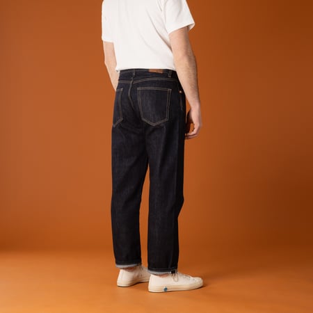 Selvedge Jeans INFORMALE JE19 Back Flâneurs Images Selvedge Jeans INFORMALE JE19 Back Flâneurs Images