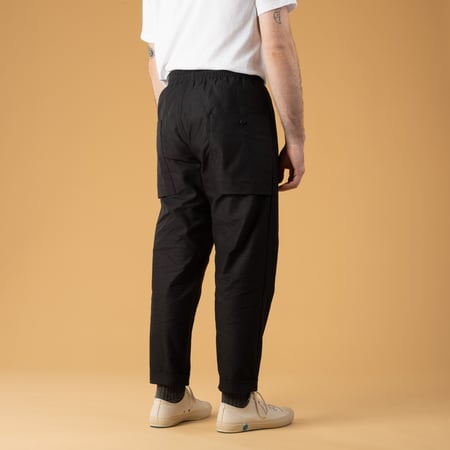 Flâneurs Jackman SS25-Back Nep Umps Pants Black back Flâneurs Jackman SS25-Back Nep Umps Pants Black back