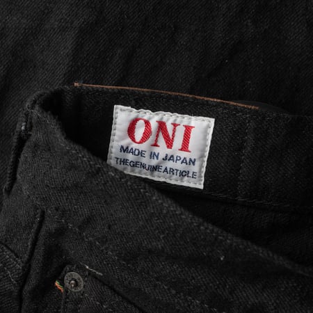 902CCD-BKBK 15oz High Rise Relaxed Tapered Crushed Concrete Black Denim