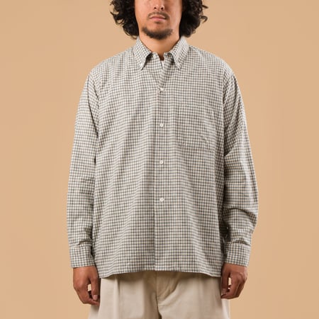 image flâneurs BEAMS PLUS  Open B.D Dobby White Plaid image flâneurs BEAMS PLUS  Open B.D Dobby White Plaid