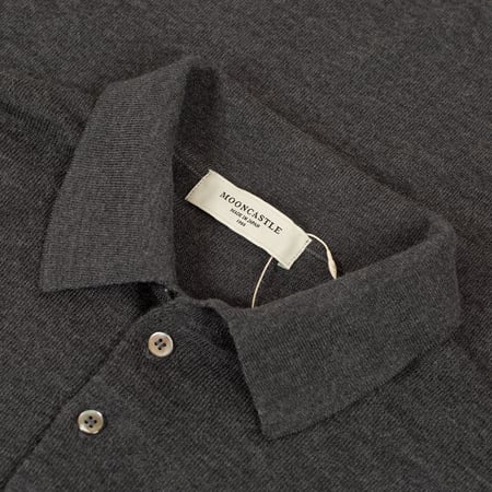 col flâneursMOONCASTLE 12G Wool Polo Neck dark gray col flâneursMOONCASTLE 12G Wool Polo Neck dark gray