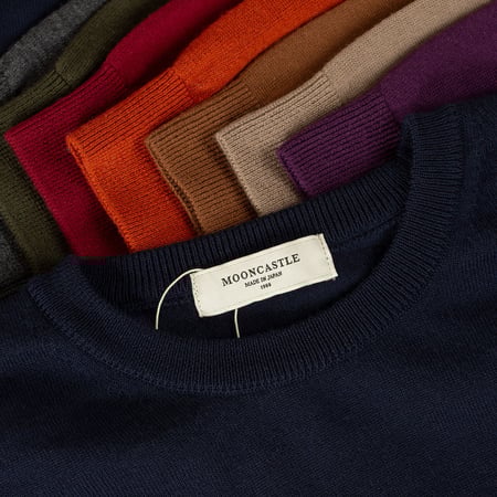 12G Wool Crew Neck Dark Olive