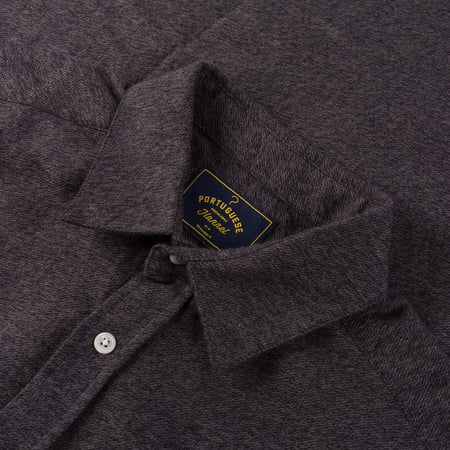 Chemise en coton PORTUGUESE FLANNEL Teca Shirt couleur Grey_detail Chemise en coton PORTUGUESE FLANNEL Teca Shirt couleur Grey_detail