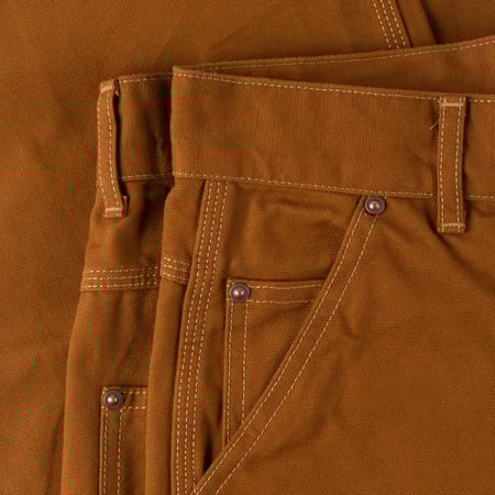 image flâneurs FOB FACTORY F0530 Cotton Duck Work Pants Brown détail image flâneurs FOB FACTORY F0530 Cotton Duck Work Pants Brown détail